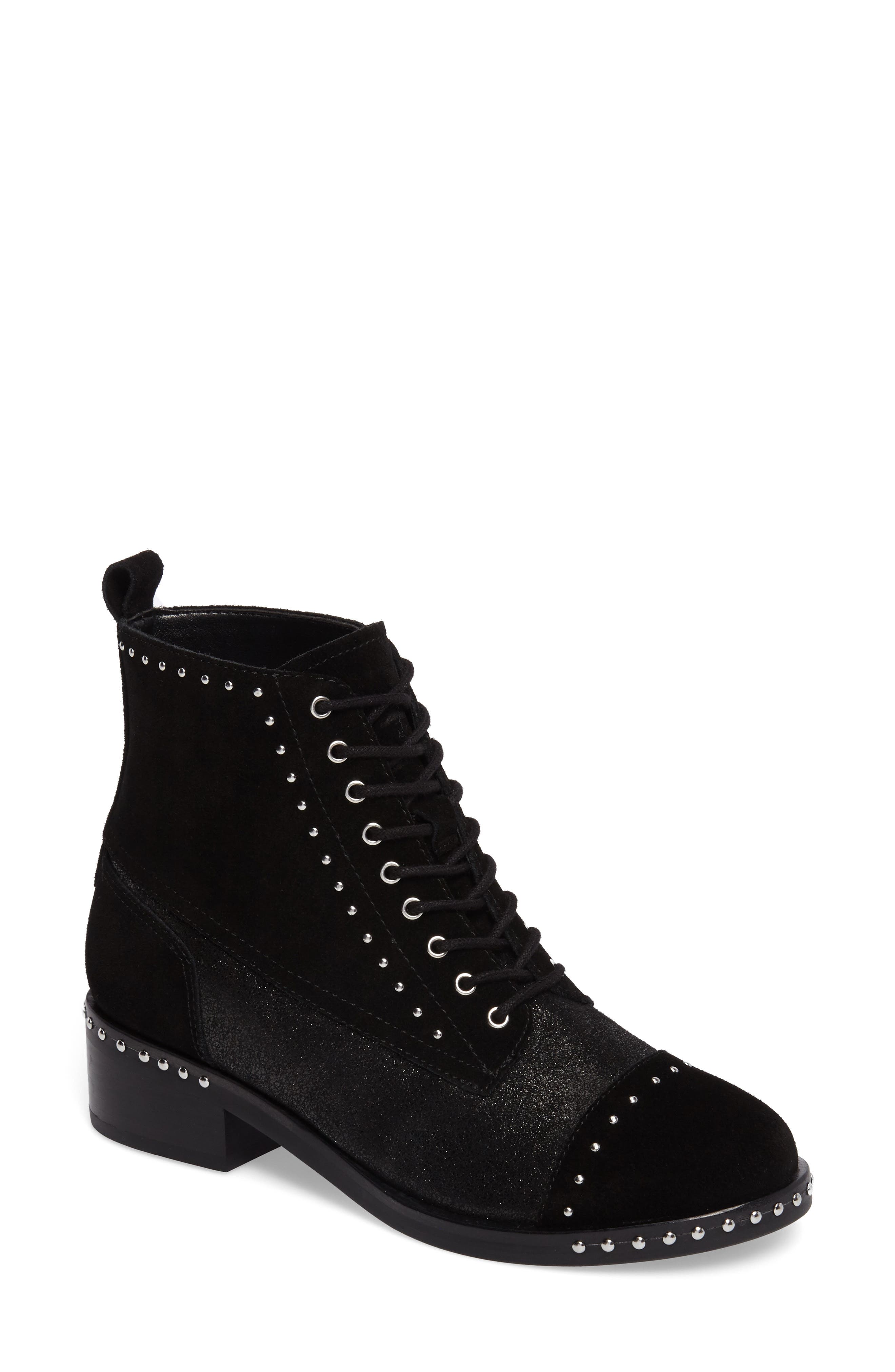 Marc Fisher LTD Cassidey Studded Cap Toe Bootie, Main, color, 