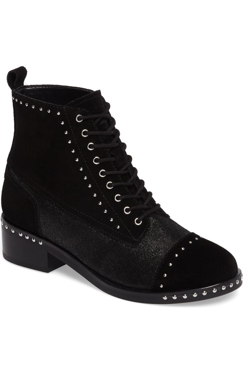 Marc Fisher LTD Cassidey Studded Cap Toe Bootie, Main, color,