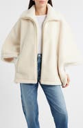 Bernardo Calder Faux Fur Poncho Jacket