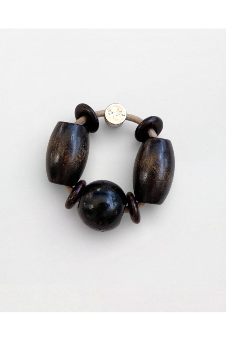 Noche Capsule Bracelet Hairtie, Main, color, Obsidian