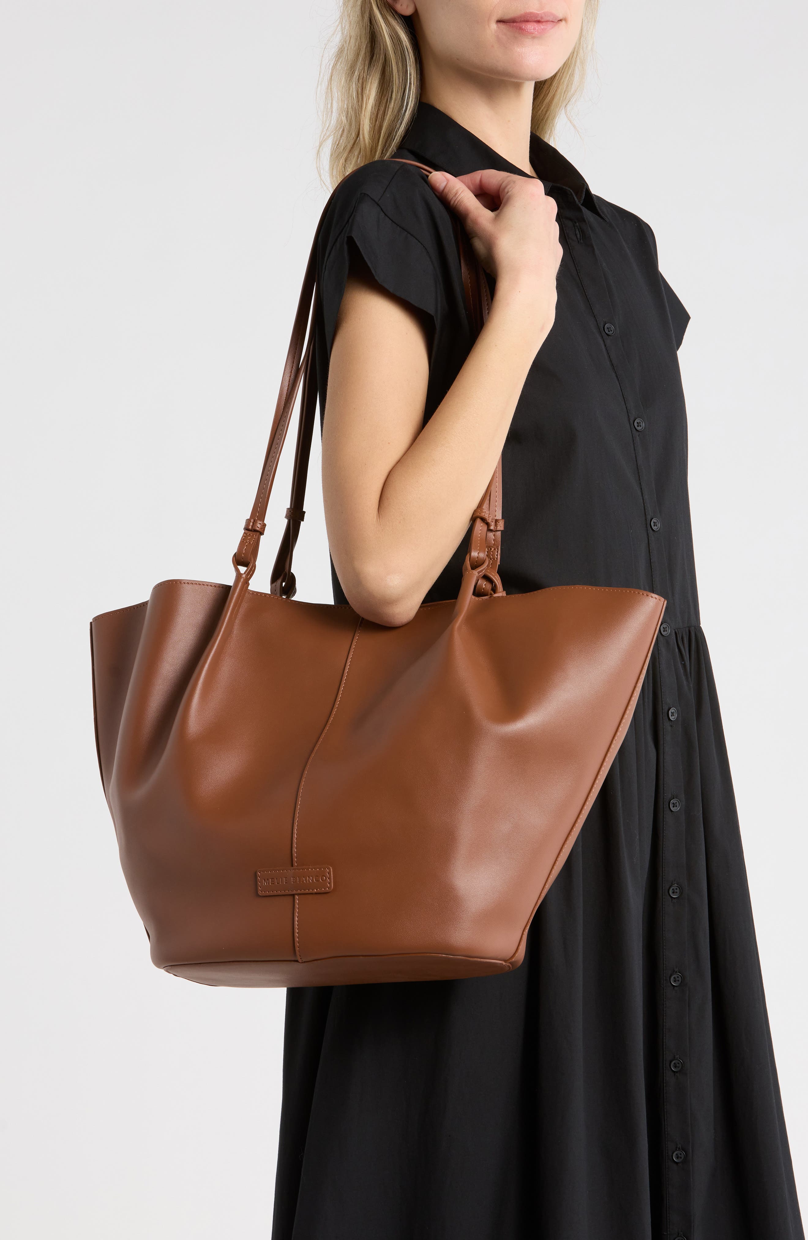 Lydia Tote Bag, Alternate, color, SADDLE