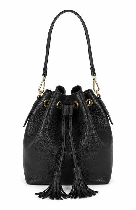 Carlotta Leather Bucket Bag