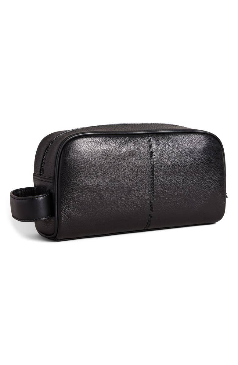 Ted Baker London Leather Toiletry Bag, Alternate, color, 