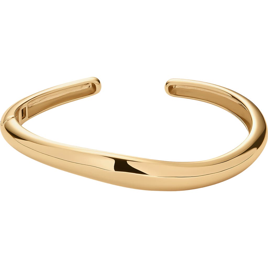Made By Mary Sol Wave Cuff Bracelet In Gold