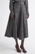 Altuzarra Varda Floral A-Line Silk Skirt