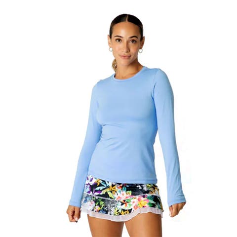 UV Colors Womens Long Sleeve Tennis Shirt