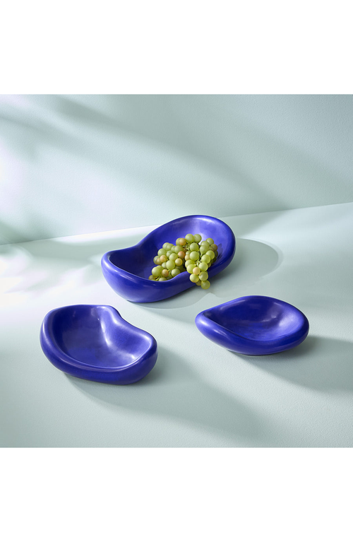 Jonathan Adler Cobalt Stoneware Bowl In Blue