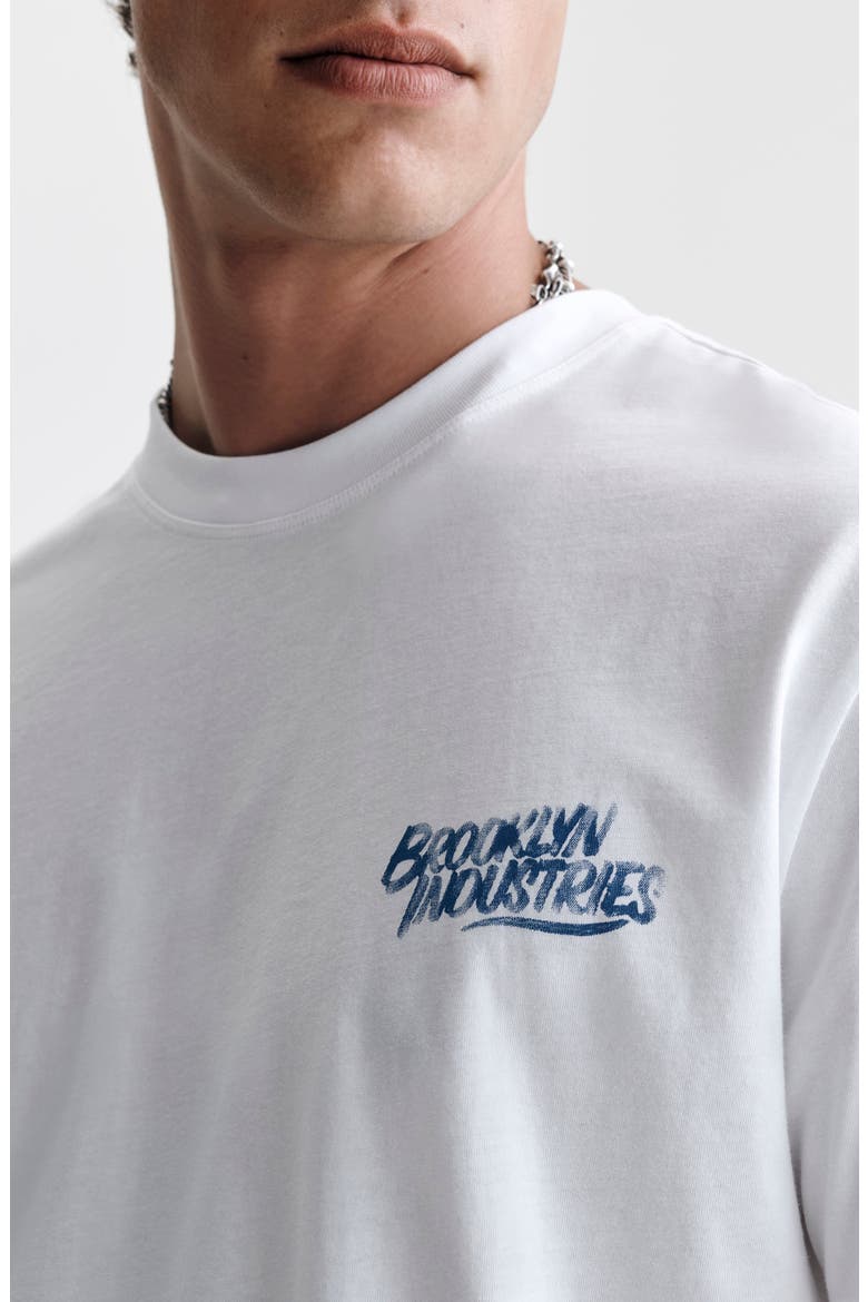 Brooklyn Logo Cotton Graphic T-Shirt, Alternate, color, WHITE