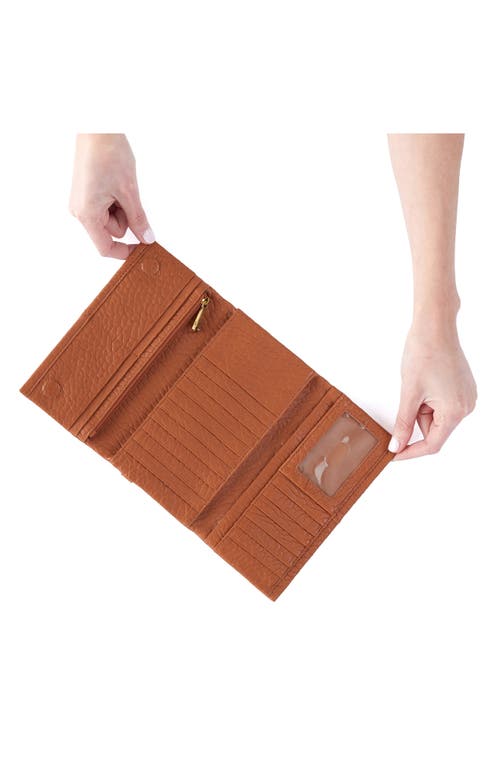 Hobo Keen Leather Continental Wallet In Brown