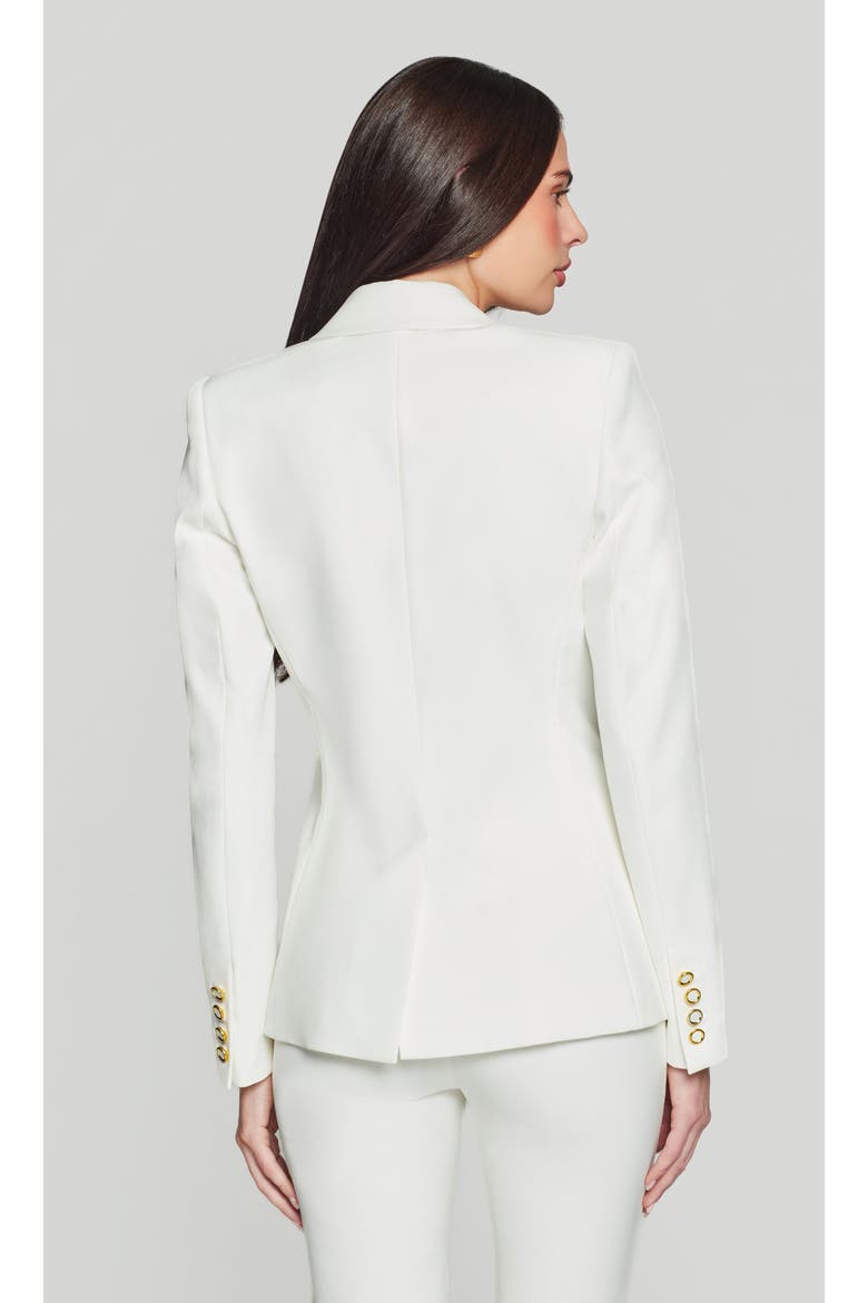 Emilio Crepe Blazer, Alternate, color, white