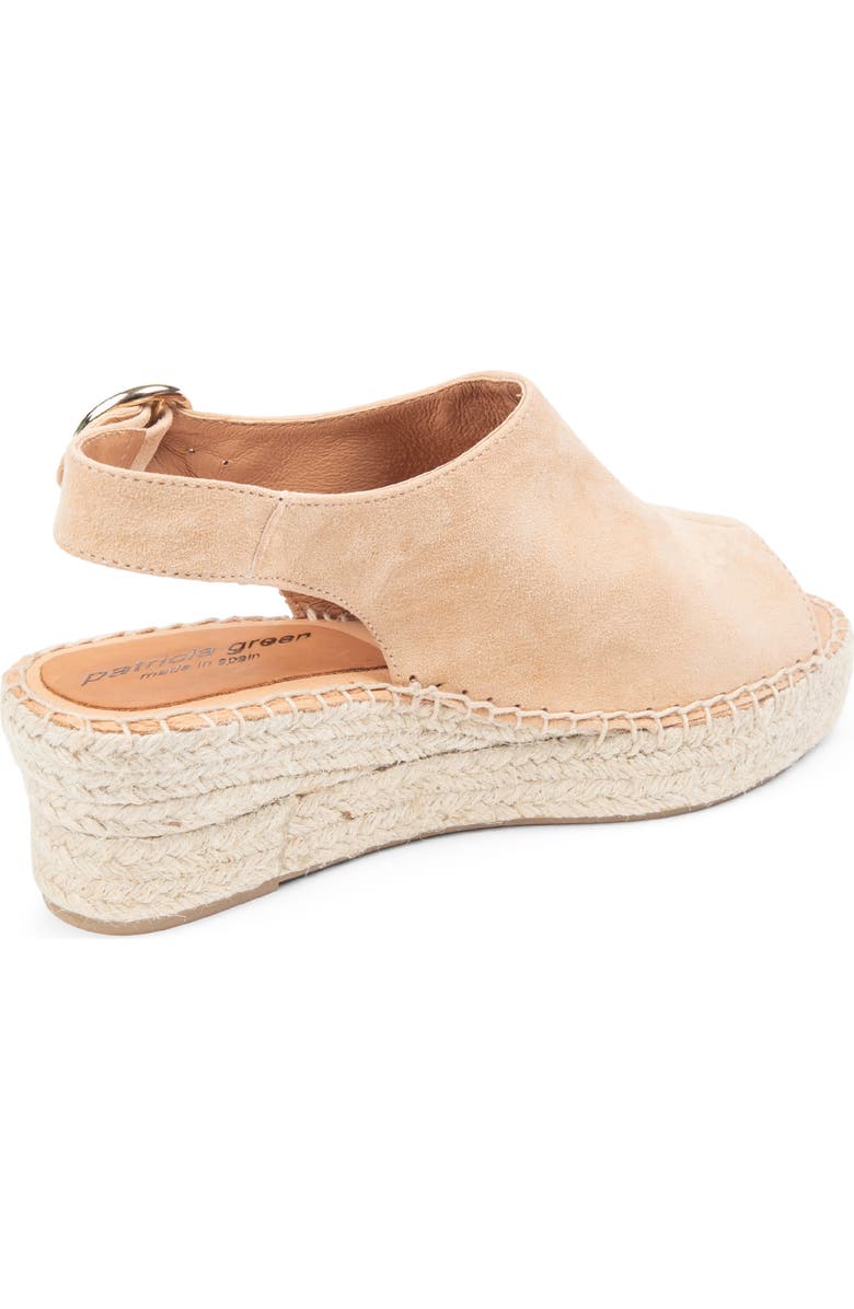 patricia green Stella Slingback Espadrille Platform Wedge Sandal, Alternate, color, Tan Suede