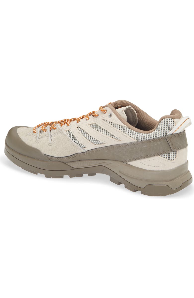 Salomon Gender Inclusive X-Alp Woven Low Top Sneaker, Alternate, color, Walnut/ Silver Cloud/ Vanilla