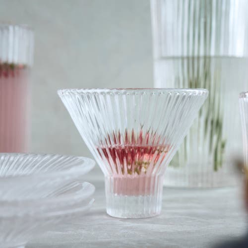 The Collective Home Pressed Clear Martini Glasses