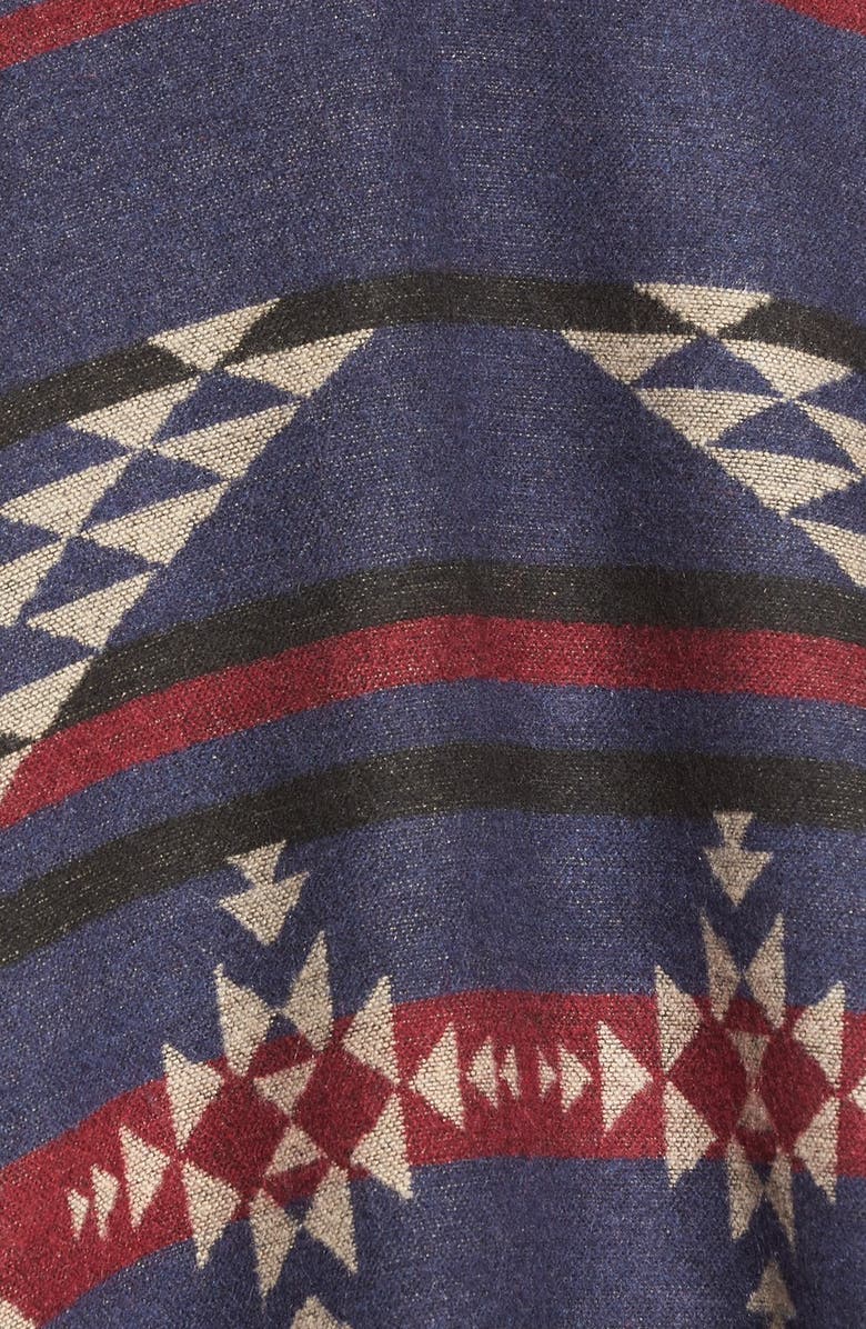 BP. Reversible Geometric Pattern Poncho, Alternate, color,