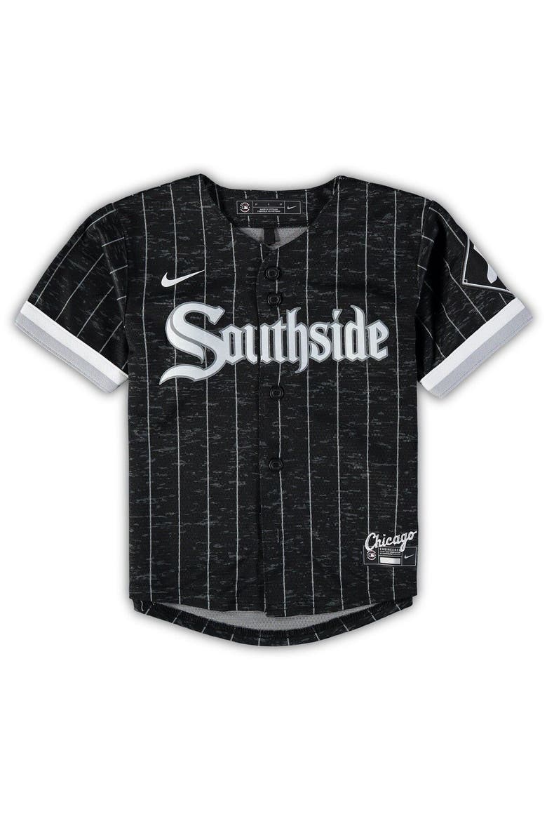 Infant Nike Tim Anderson Black Chicago White Sox City Connect Script Replica Jersey, Alternate, color, Black