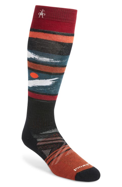 Ski Full Cushion Merino Wool Blend Over the Calf Socks