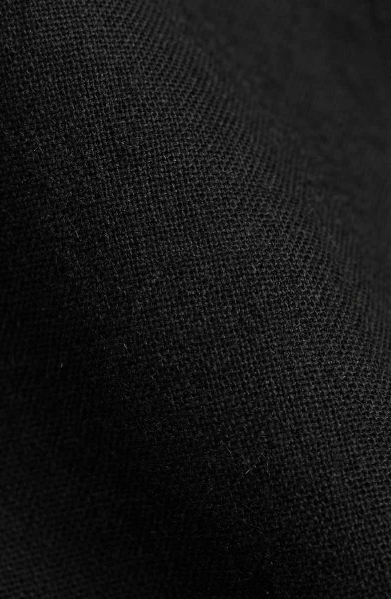 Modenaire Belted Scoop Neck Midi Dress, Alternate, color, Black