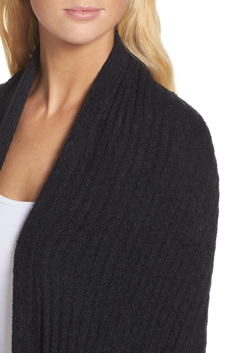 Barefoot Dreams<sup>®</sup> CozyChic<sup>™</sup> Lite Travel Shawl, Alternate, color, Black