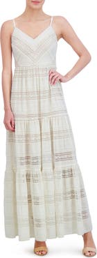 Eliza J Lace Inset Detail Maxi Sundress