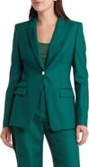 BOSS Juicylara One-Button Virgin Wool Blazer