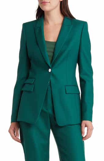 BOSS Juicylara One-Button Virgin Wool Blazer