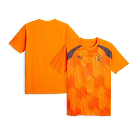 Men's Puma  Orange Manchester City 2023/24 Pre-Match Jersey
