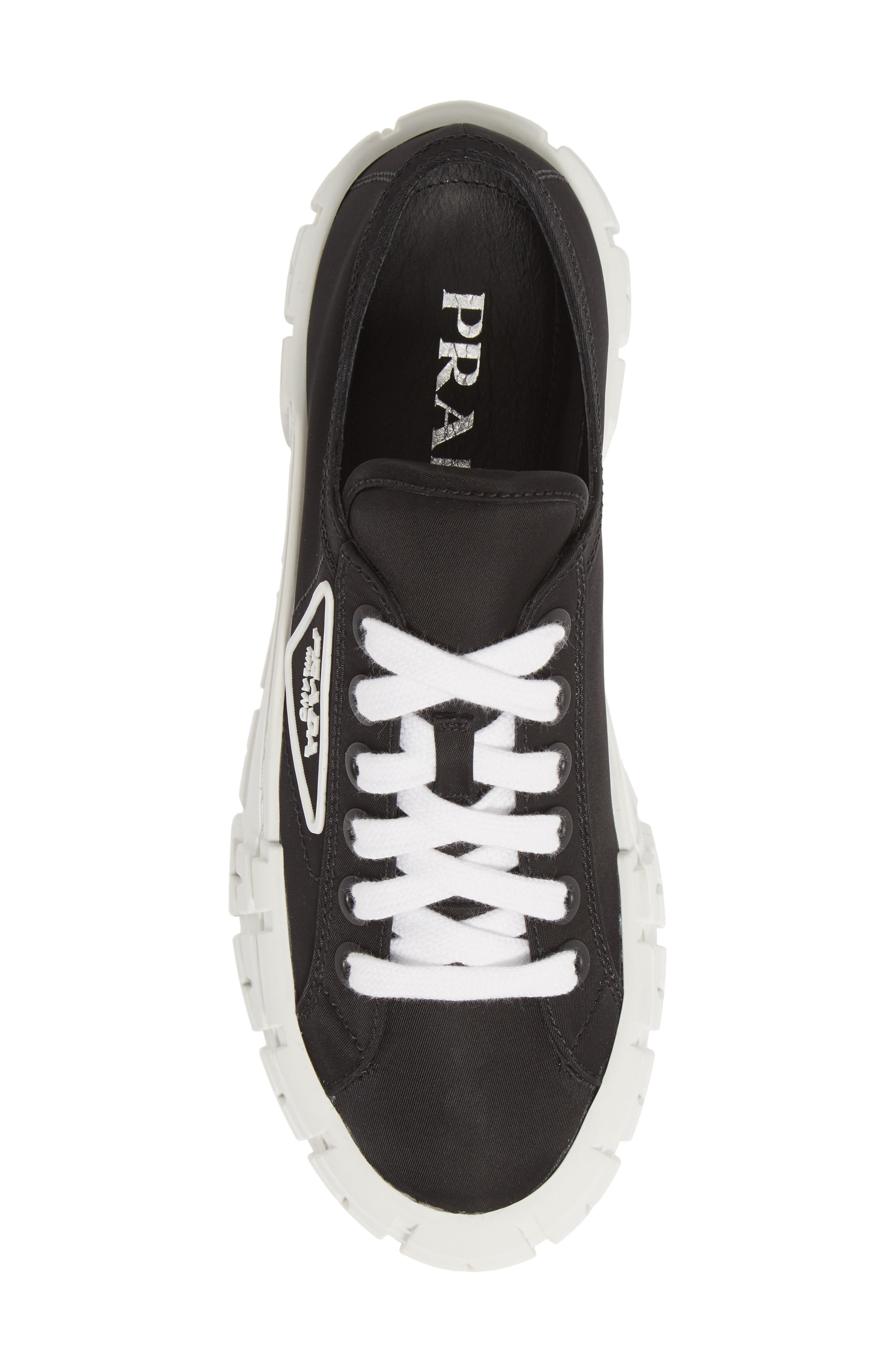 Prada Logo Lug Platform Sneaker, Alternate, color, 