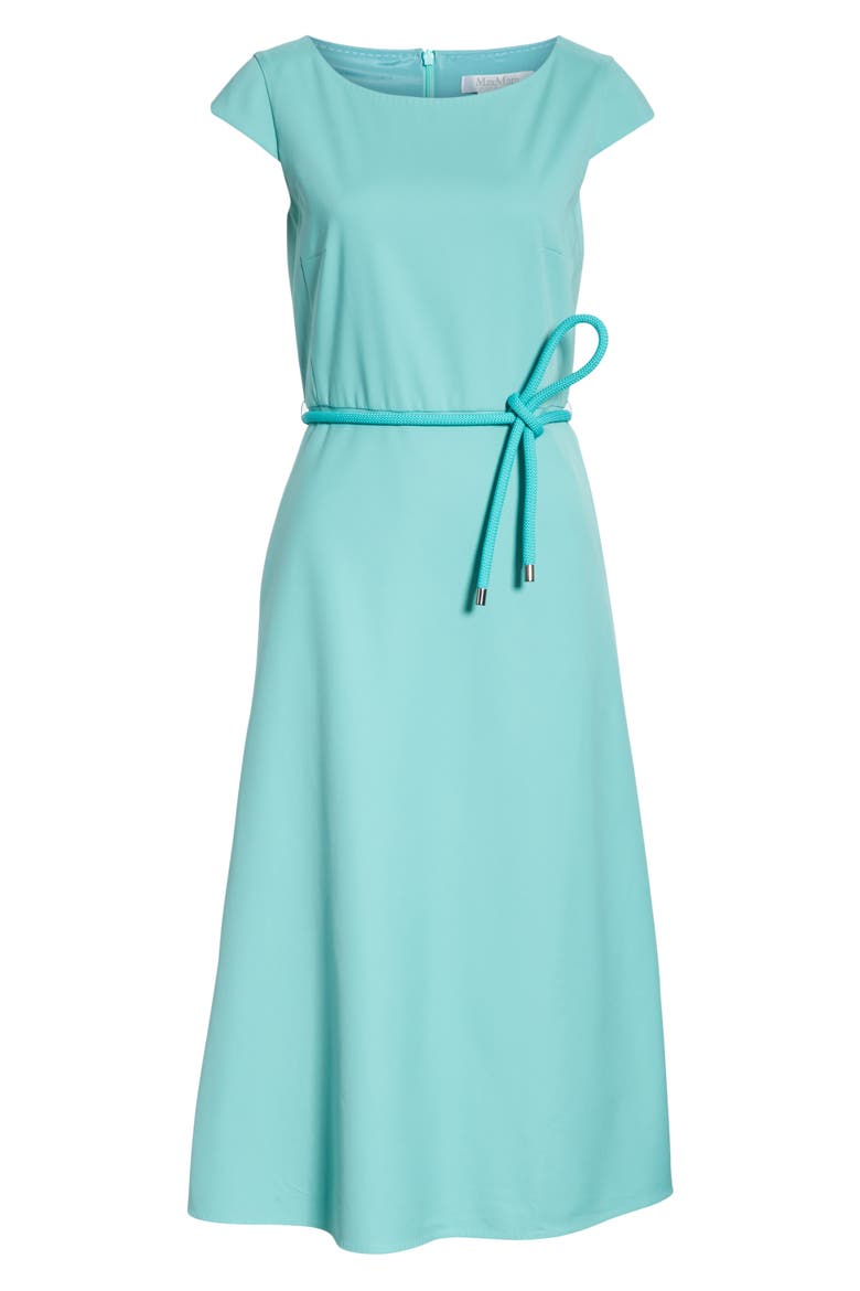 Opunzia Belted Midi Dress, Alternate, color, TURQUOISE