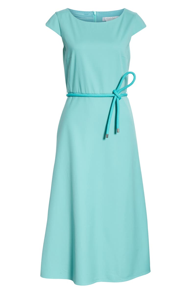 Max Mara Opunzia Belted Midi Dress, Alternate, color, 