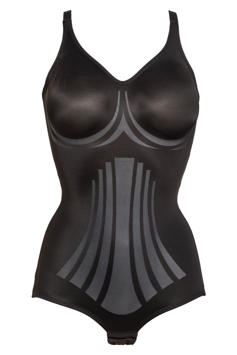 Modern Miracle™ Wireless Shaping Bodysuit, Alternate, color, BLACK