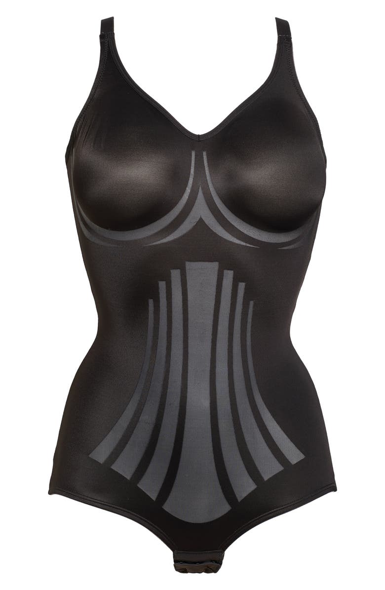 Miraclesuit<sup>®</sup> Modern Miracle<sup>™</sup> Wireless Shaping Bodysuit, Alternate, color, Black