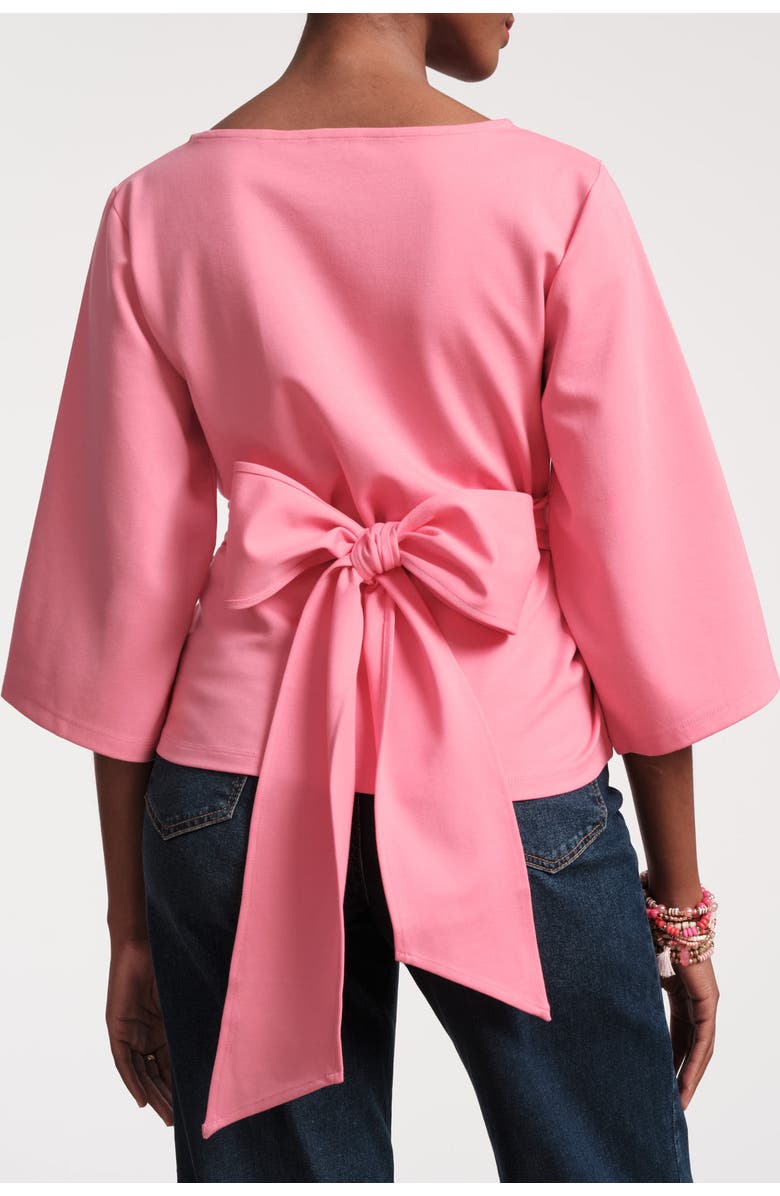 Frances Valentine Whitney Wrap Top, Alternate, color, Pink