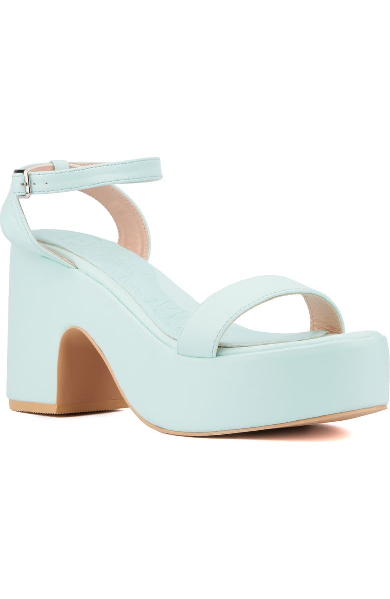 OLIVIA MILLER Charmer Platform Sandal, Main, color, Mint