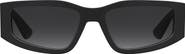 Moschino 56mm Gradient Rectangular Sunglasses