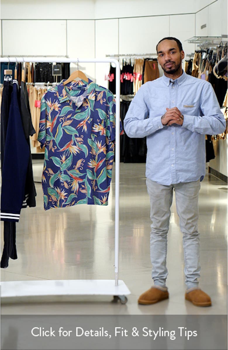 Floral Linen & Cotton Polo, sales video thumbnail
