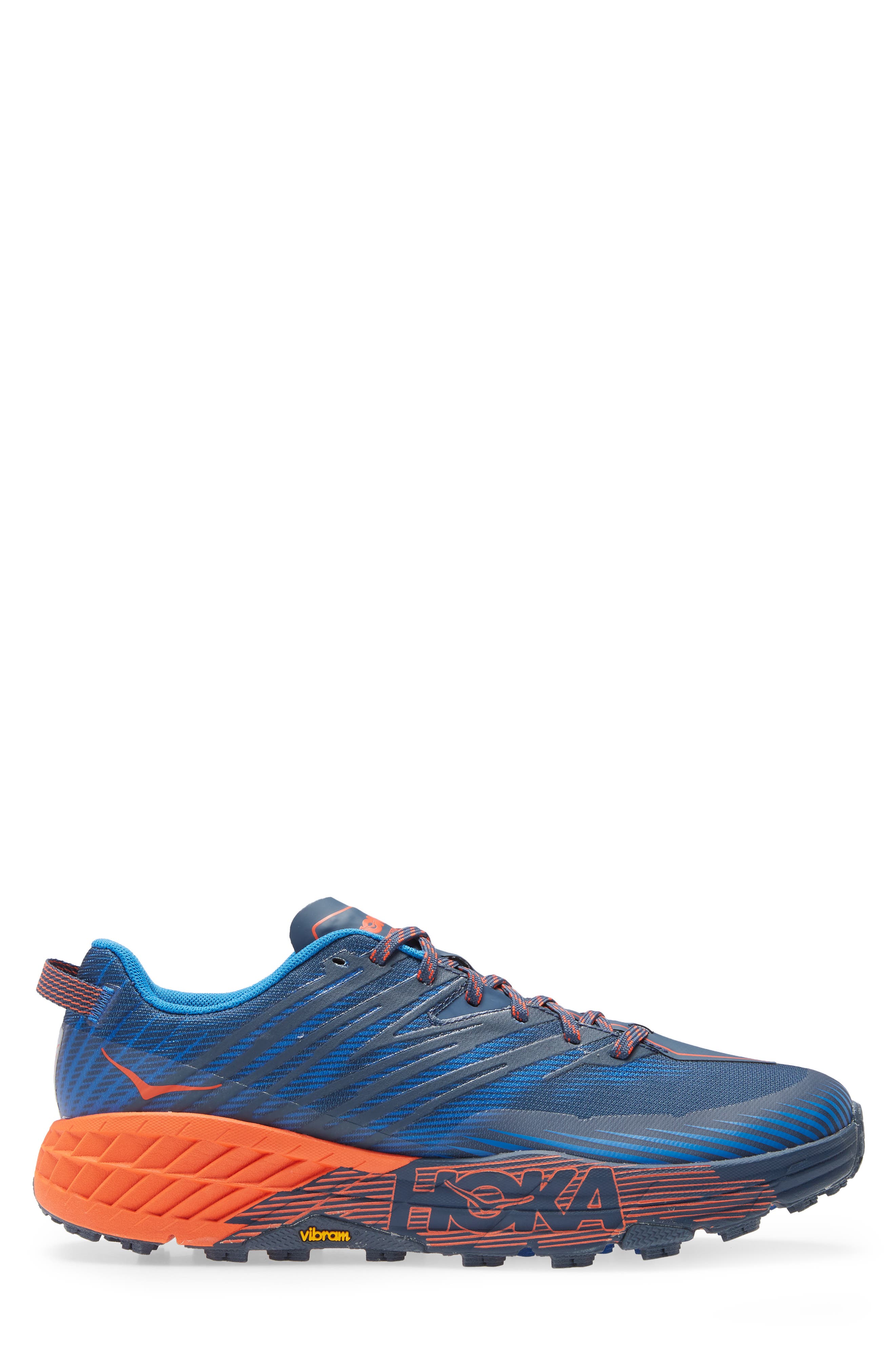 Speedgoat 4 Trail Running Shoe, Alternate, color, MAJOLICA BLUE/MANDARIN RED