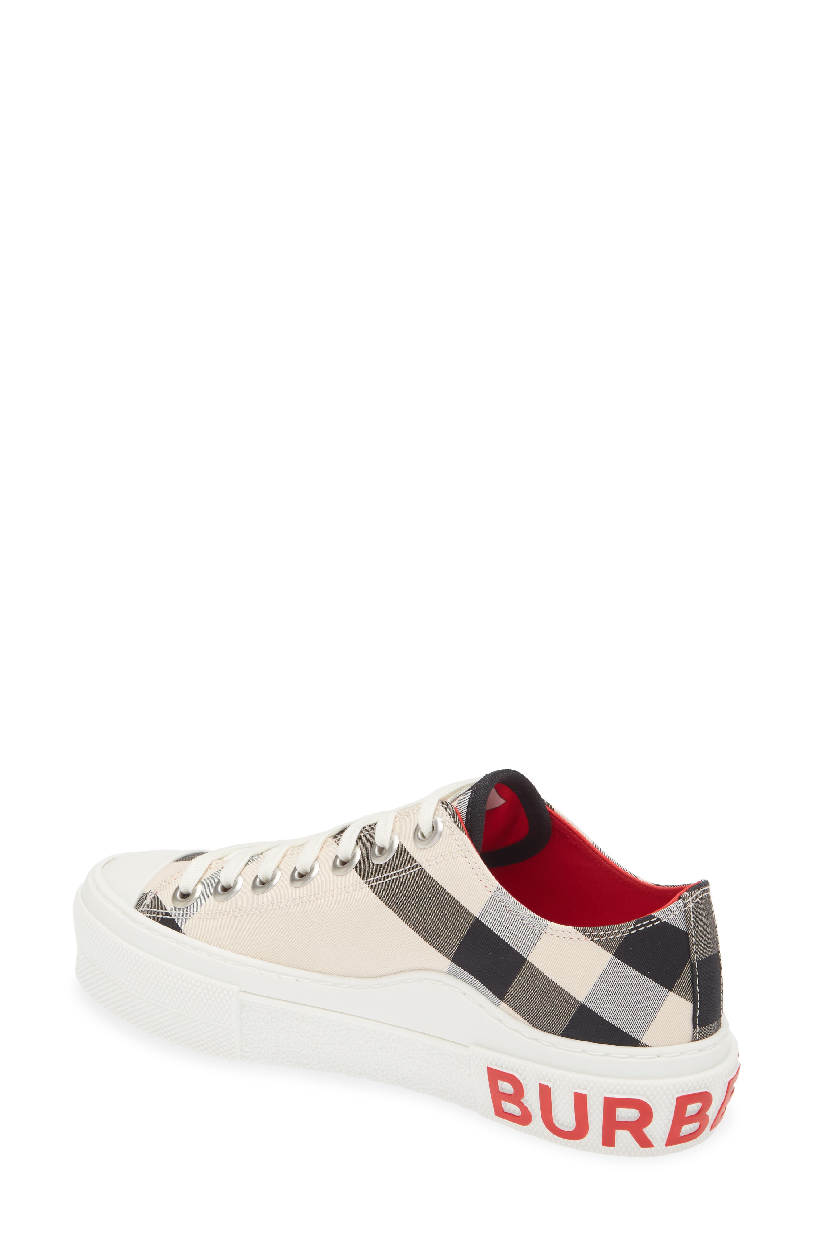 Burberry Jack Check Low Top Sneaker, Alternate, color, 
