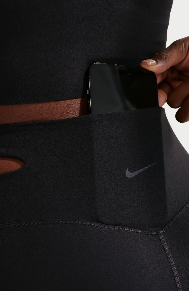 Nike Zenvy High Waist Flared Leggings, Alternate, color, Black