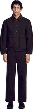 SANDRO Denim worker jacket