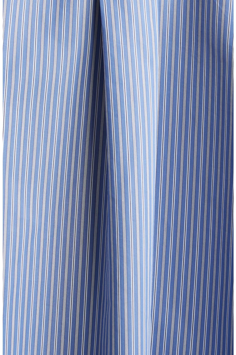 Mixed Stripe Oversize Poplin Button-Up Shirt, Alternate, color, BLUE STRIPE
