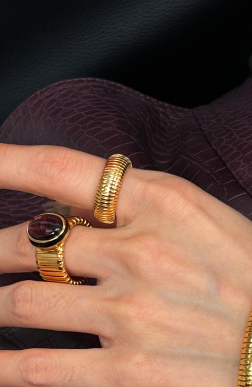 Rc Retro Chic Gladiator Minimalist Ring In Gold