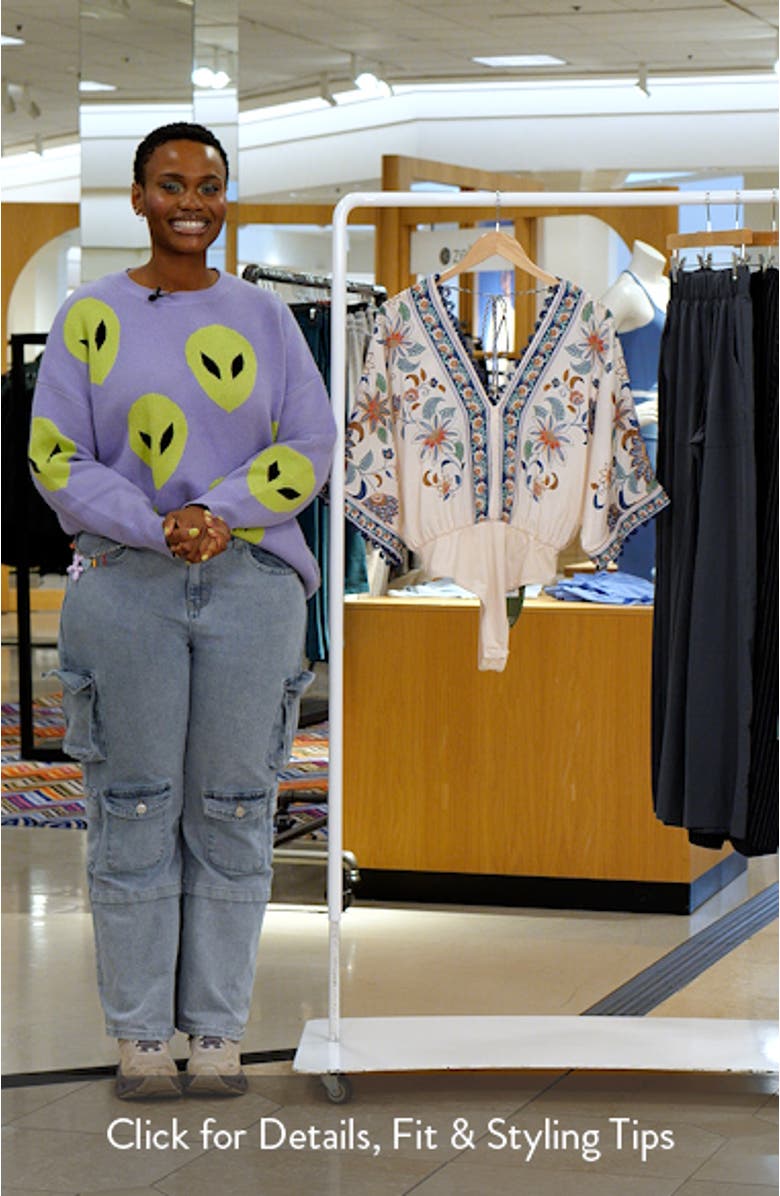 Floral Delhi Tapestry Bodysuit, sales video thumbnail