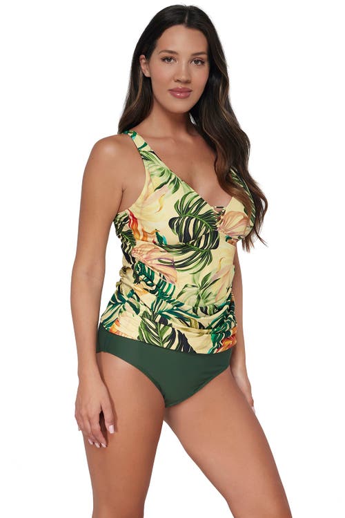 Sunsets Escape Emerson Tankini In Amber Oasis