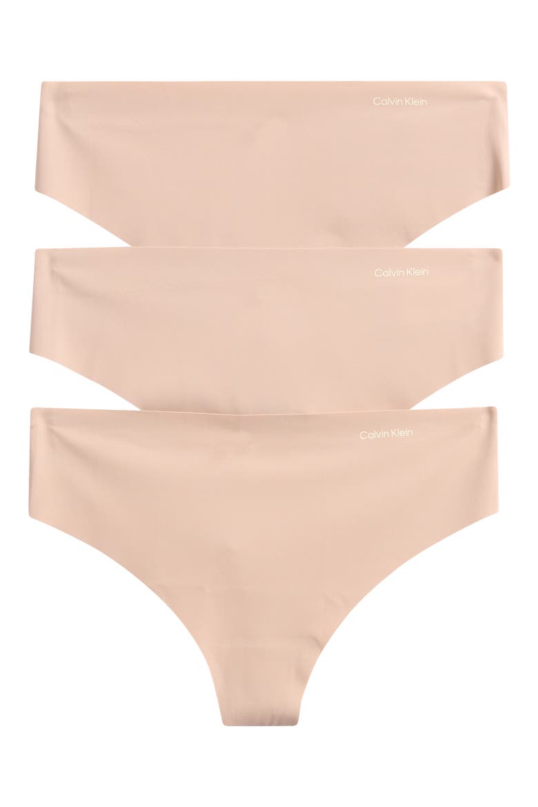 Invisibles Micofiber Stretch 3-Pack Panties, Main, color, CEDAR/ CEDAR/ CEDAR