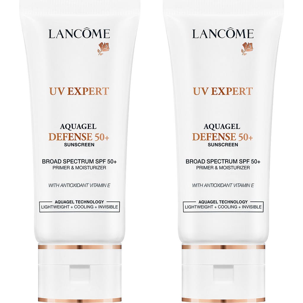 Lancôme Uv Expert Aquagel Defense Primer & Moisturizer Spf 50 Duo $96 Value