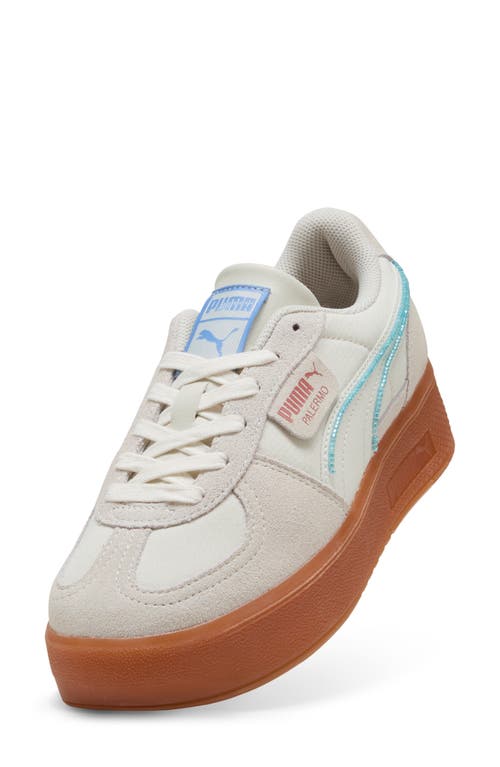 Puma Palermo Elevata Platform Sneaker In White