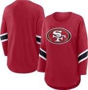 FANATICS Women's Fanatics  Scarlet San Francisco 49ers Redzone 3/4-Sleeve T-Shirt