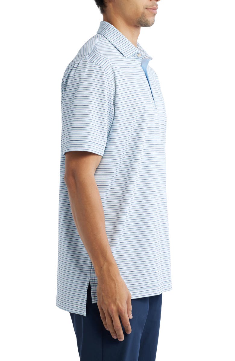 Peter Millar Fairmont Stripe Performance Jersey Polo, Alternate, color,