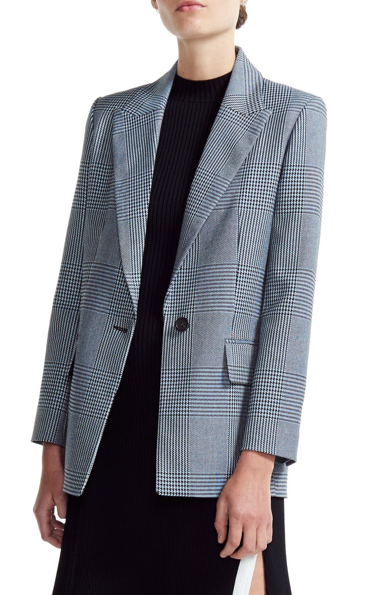 maje Vadim Prince of Wales Plaid Blazer, Main, color,