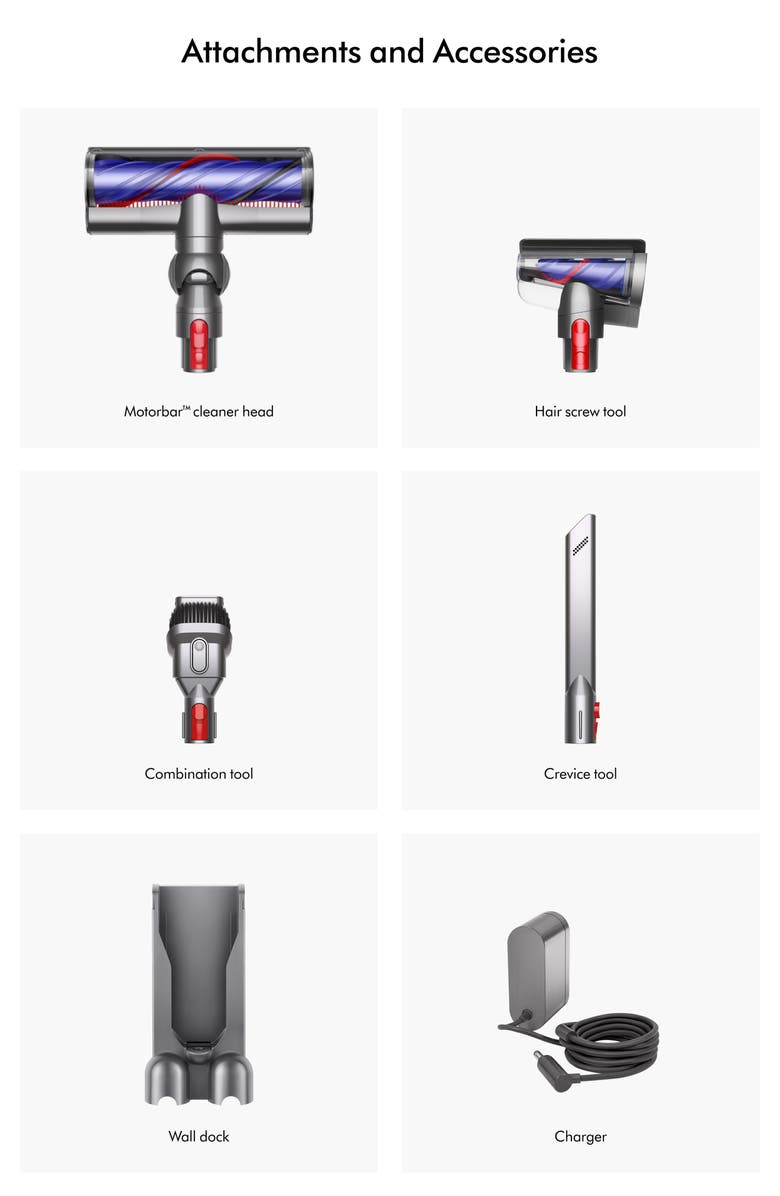 Dyson SV25 V8 Cordless Vacuum - Refurbished, Alternate, color, Silver/ Nickel